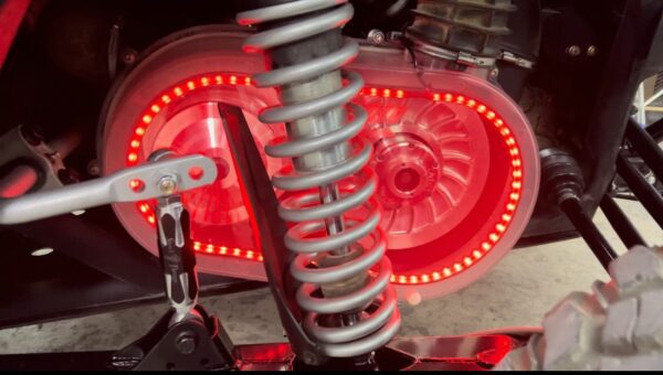 can am x3 clear led clutch cover