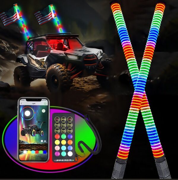 NEW bazooka  1.8 inch 2 ft COB whips comes in pairs