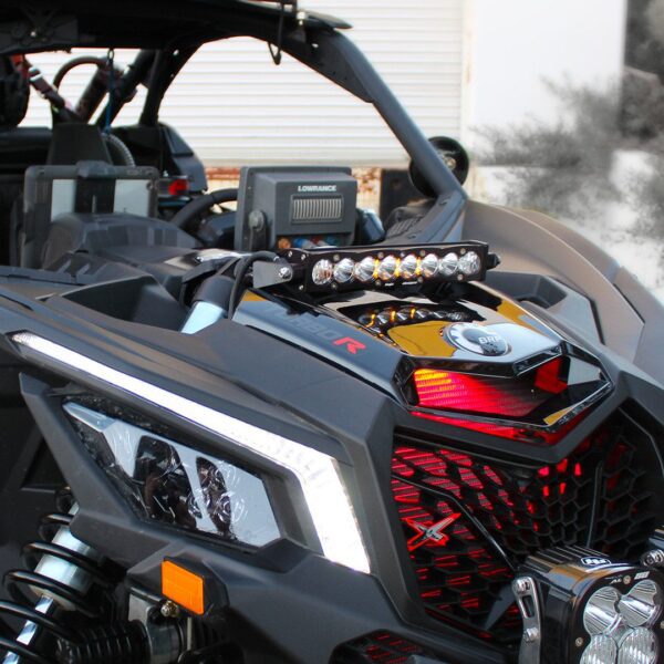 Can-Am S8 10 Inch Shock Mount Light Bar Kit - Can-Am 2017-24 Maverick X3
