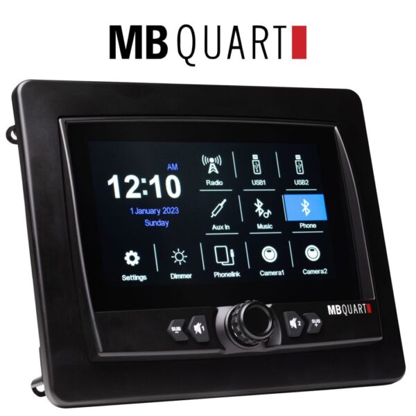 GMR7V1 7-Inch Waterproof Touchscreen CarPlay Source Unit