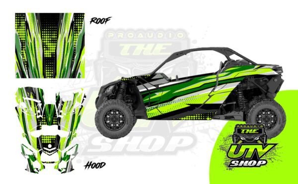 UTV SHOP Wraps Series Graphics – Thunder – Can-Am Maverick X3 – 2 Door