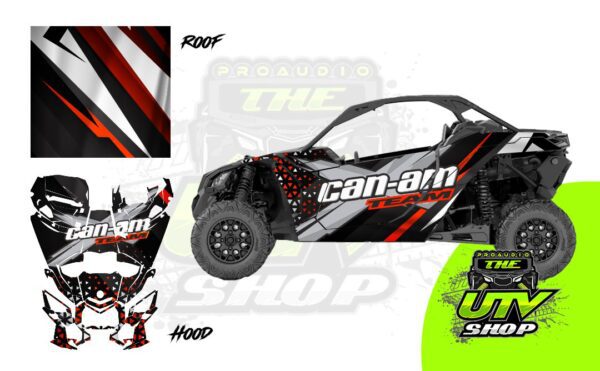 UTV SHOP Wraps Series Graphics – utv – Can-Am Maverick X3 – 2 Door