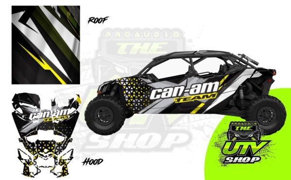 UTV SHOP Wraps Series Graphics – utv – Can-Am Maverick X3 – 4 Door