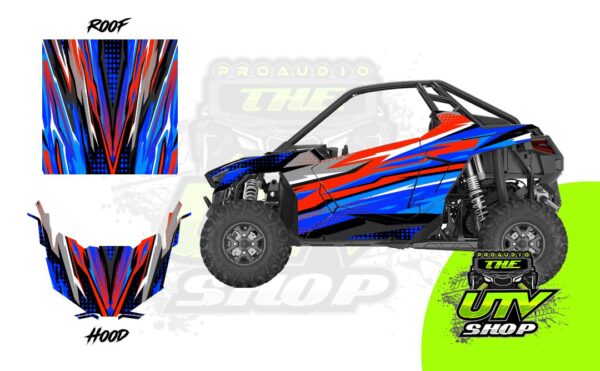 UTV SHOP Wraps Series Graphics – Thunder – Polaris RZR Pro XP – 2 Door